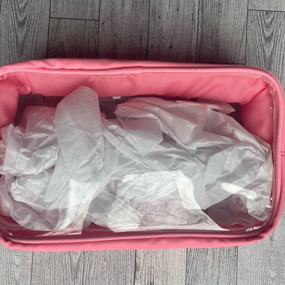 SOLD New Large Stuff Makeup Bag Pouch Clear with Pink, Inspired by Stoney Clover - Picture 7 of 7